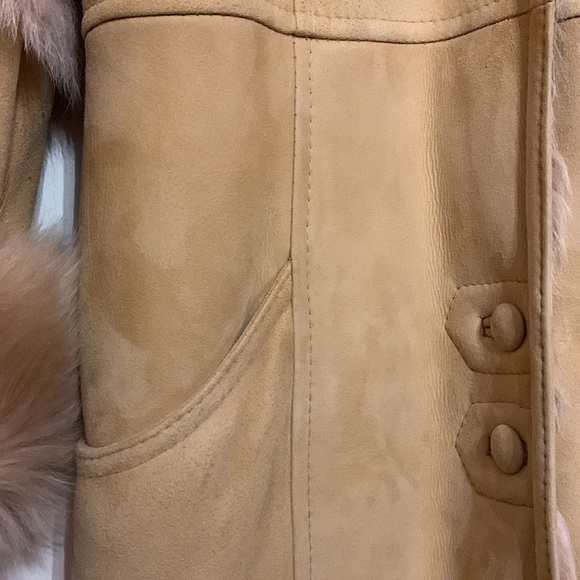 Genuine Sheepskin Maxi Coat - Tan/Camel - Size 10 🇨🇦 - Picture 6 of 17